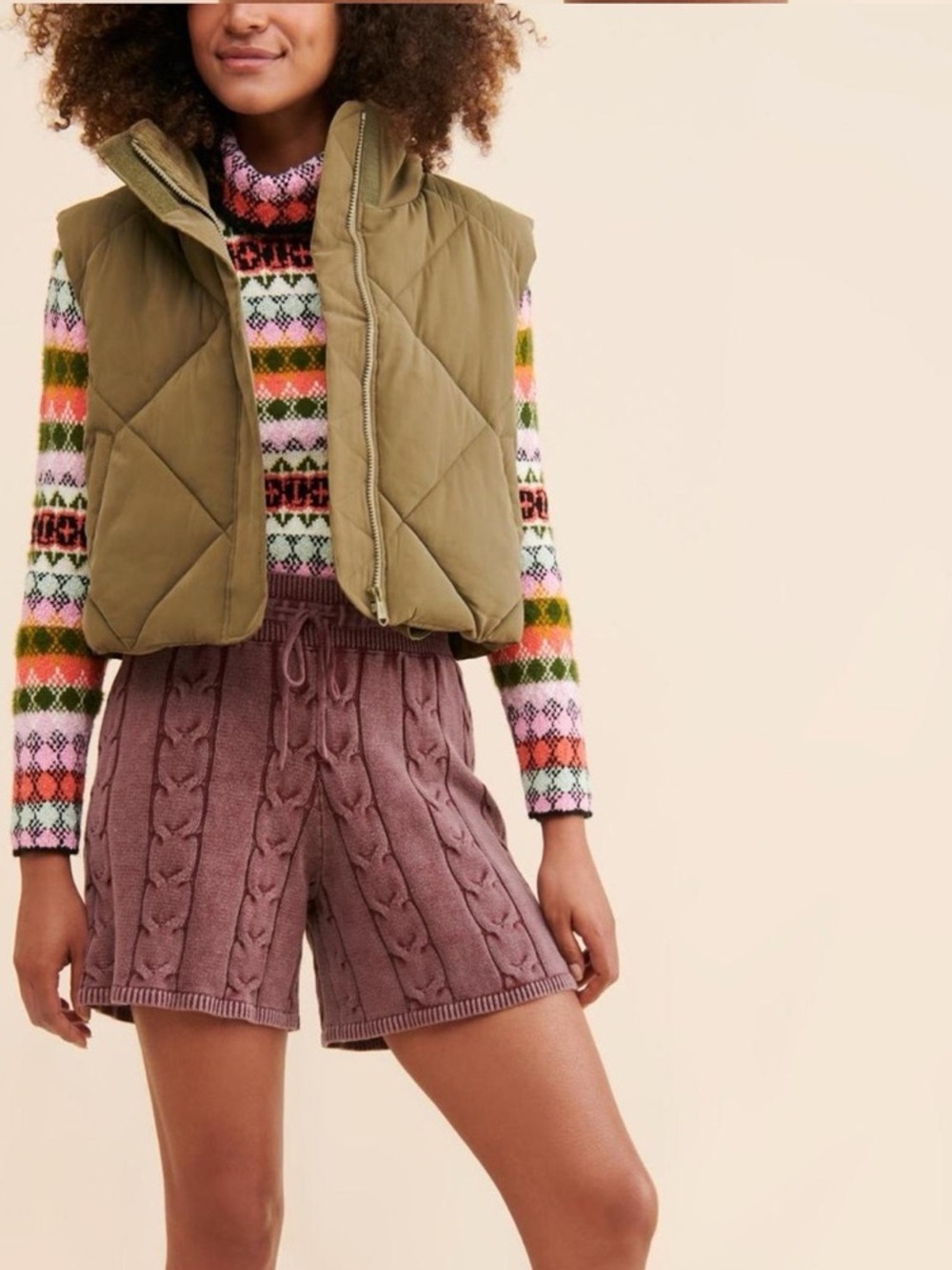 Maeve by Anthropologie size XS Women’s Multicolor Fair Isle Turtleneck Sweater - Picture 4 of 9